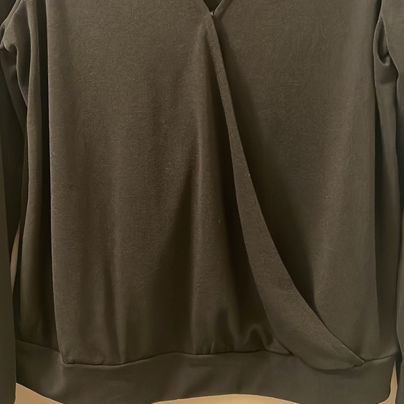 3/$15 Banana Republic - Cocoon Wrap Long Sleeve Blouse Women Small - Picture 6 of 13